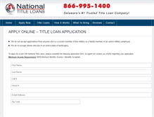 Tablet Screenshot of nationaltitleloans.com